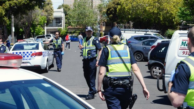 Residents said six police cars plus "Department [of Human Services] people, Yarra [council] people," descended on Bendigo Street on Friday.