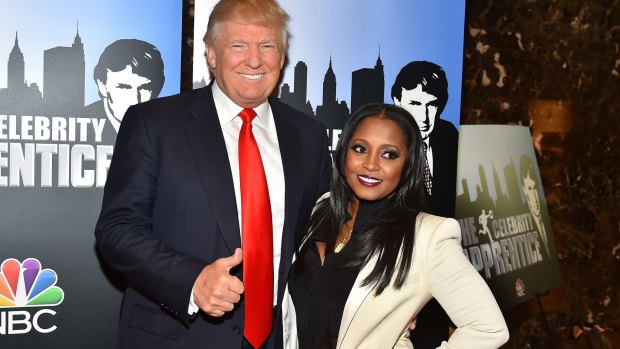 Donald Trump and Keshia Knight Pulliam at a <i>Celebrity Apprentice</i> in January.