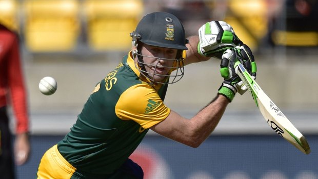 AB de Villiers managed 65 not out from 45 balls.