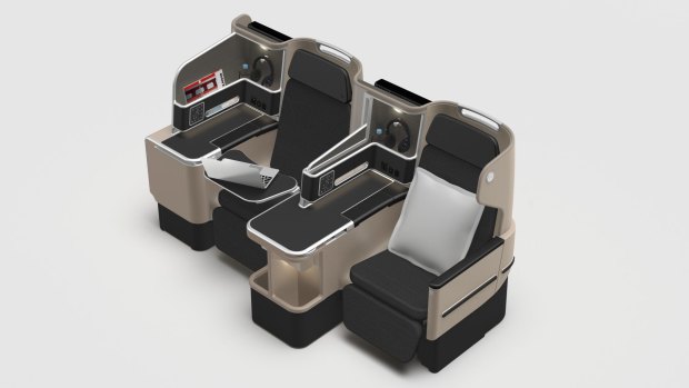 The new 'Business Suite' on Qantas's Boeing 787 Dreamliners.