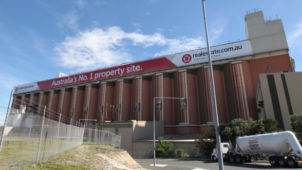 The advertising billboard at Rozelle, touted as the biggest in the southern hemisphere.