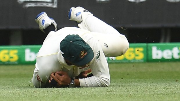 Usman Khawaja's contentious catch that removed Stuart Broad.