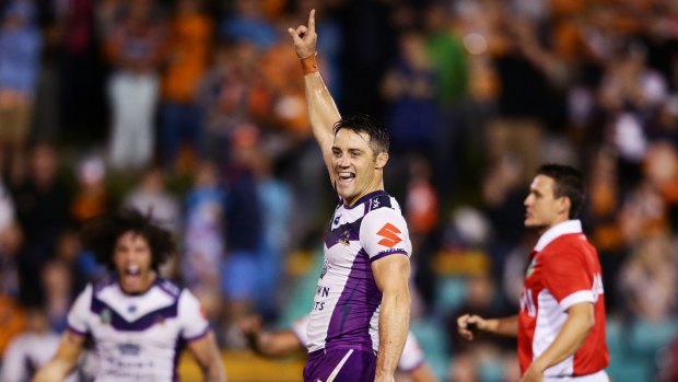 Golden boot: Melbourne Storm's Cooper Cronk, one of the kings of the golden point.