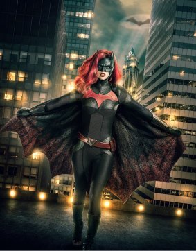 Ruby Rose as Batwoman in an iconic costume designed by Oscar winner Colleen Atwood. 