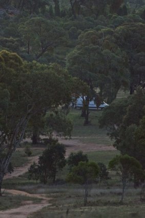NSW Police Forensic Services work on the remote Pinevale property where Gino and Mark Stocco were arrested.
