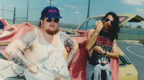 Guns 'N Roses fans camping out overnight at Calder Raceway for the concert the following day.