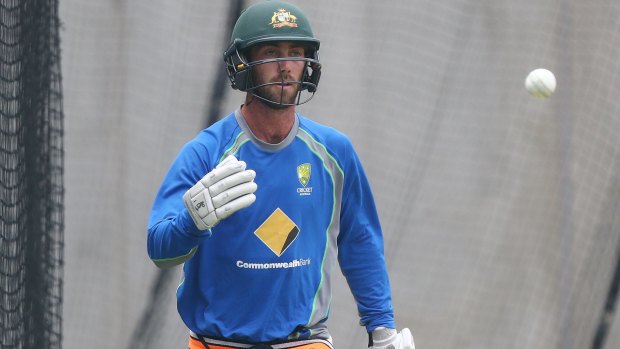 Chance to play: Glenn Maxwell may come into the Australian team for the third Test.