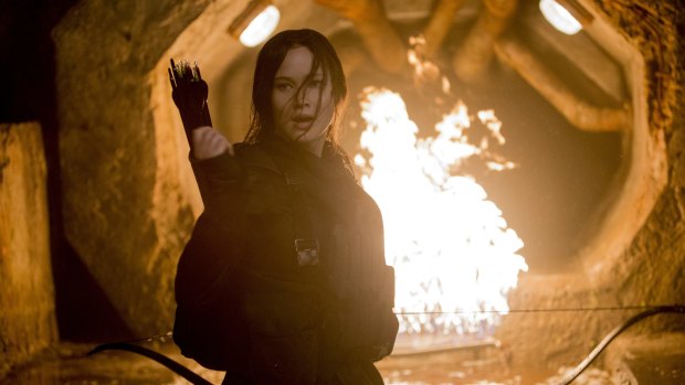 <i>The Hunger Games: Mockingjay Part Two</i>, with Jennifer Lawrence.