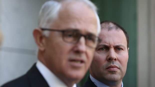 Energy Minister Josh Frydenberg with Prime Minster Malcolm Turnbull.