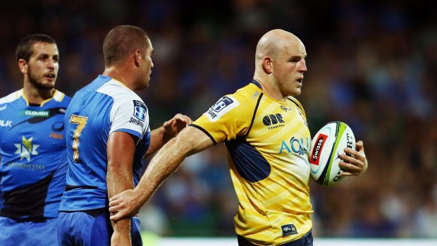The Brumbies beat the Western Force in a heated battle in Perth on Friday night.