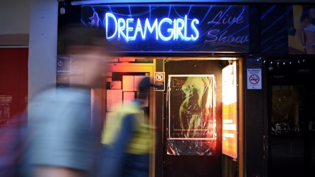 Closed: DreamGirls on Darlinghurst Road in Kings Cross.