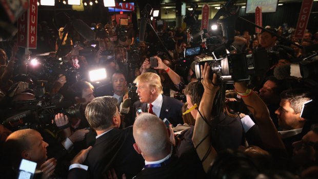 Republican presidential candidate Donald Trump after a debate in August.