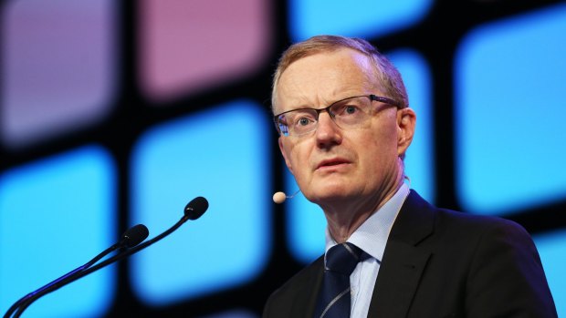 RBA governor Philip Lowe warns about the consequences of engaging in a company tax cut bidding war.
