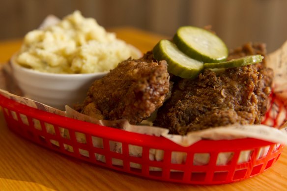 Fried chicken at Young and Frisky.