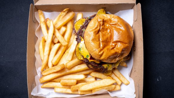 Cheesy burger.