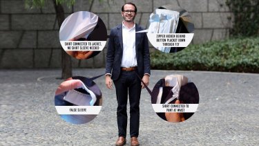 business suit onesie