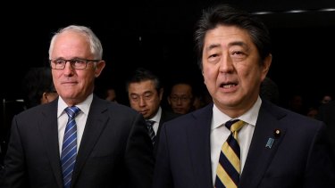 Prime Minister Malcolm Turnbull discussed the TPP deal in Tokyo last week with Japanese leader Shinzo Abe.