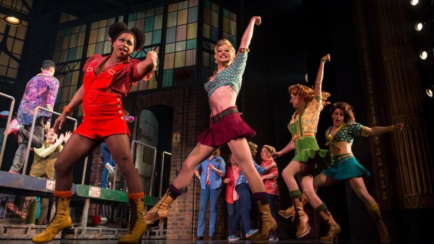 The cast of <i>Kinky Boots</i>.