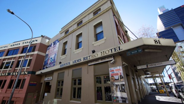 The Bristol Arms hotel,  81 Sussex Street, Sydney, has been sold for $19.5 million.