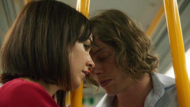 Emily Barclay as Viv and Benedict Samuel as Jasper in Ellipsis.