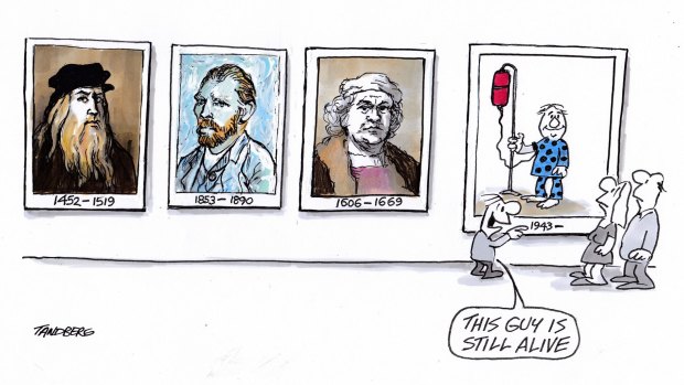 Tandberg's beginnings as a cartoonist lie in his awakening to great art.