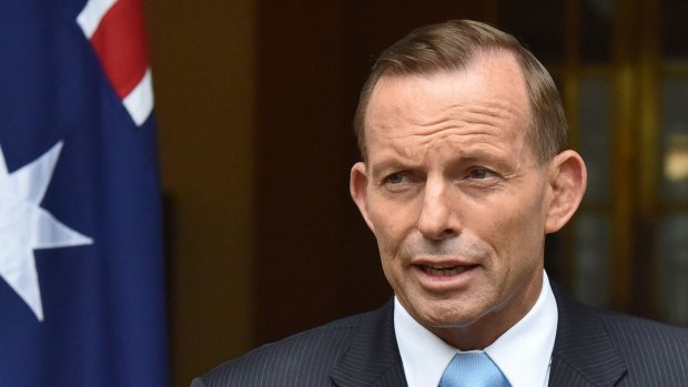 Leading by example: Tony Abbott at Parliament