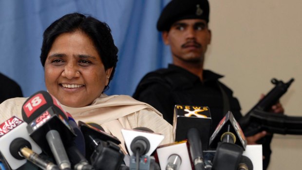 Bahujan Samaj Party president and former chief minister Mayawati Kumari .