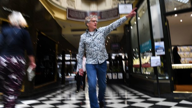 The tour with David Astle takes in Royal Arcade, Melbourne's "imaginarium".