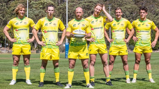 Thinking big: Members of Australian Sevens side who have resigned for the upcoming season of high expectation.