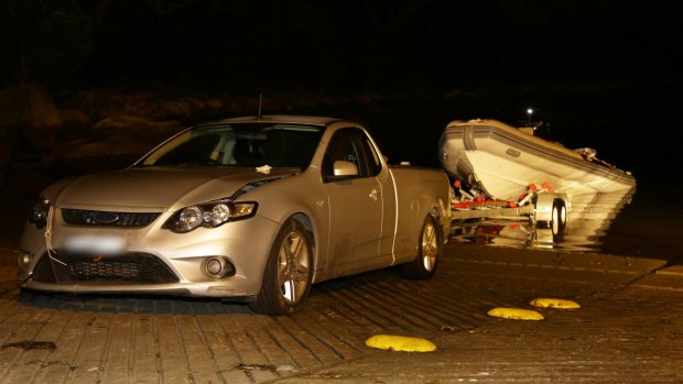 Police raided a dinghy as it docked at the tiny Parsley Bay boat ramp on the Central Coast on Christmas Day 2016.