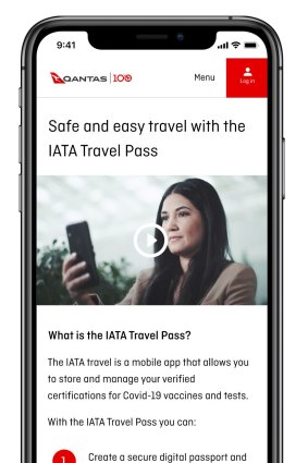 Qantas has shown off a prototype of the latest version of the airline's app, which will integrate things like vaccination status and test results.
