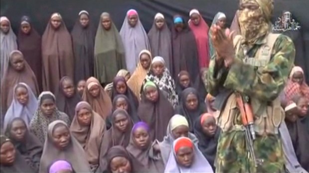 The girls kidnapped from Chibok appear in a video released by Boko Haram.