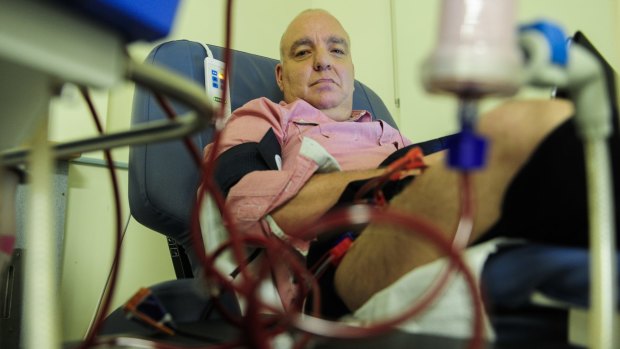 Robert Little of Phillip had his first dialysis treatment aged 12. After two successful kidney transplants he has been waiting three years for a donor to make his third transplant possible.