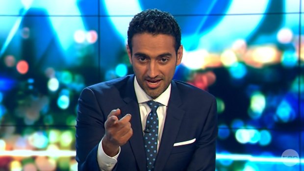 Waleed Aly makes a point on The Project.