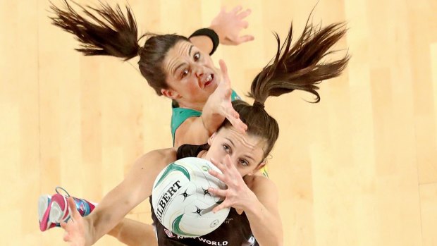 Defence is best form of attack: Sharni Layton trying to shut down Bailey Mes.