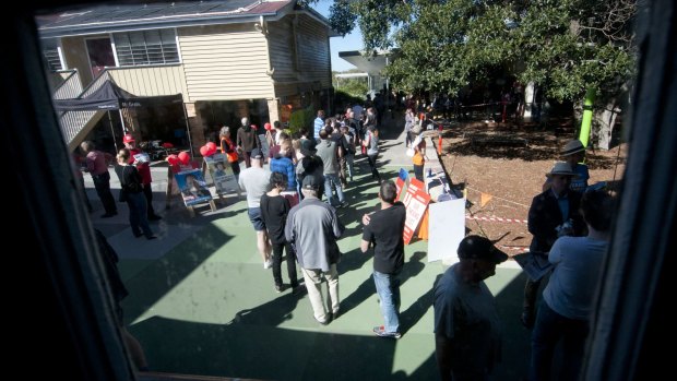 New Farm State School on election day.