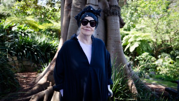 Wendy Whiteley in her Secret Garden in Lavender Bay, Sydney. 
