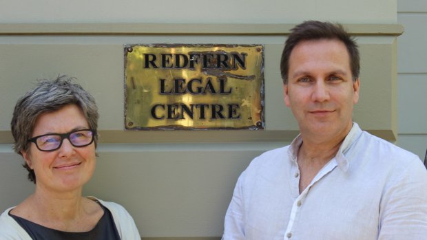 Redfern Legal Centre solicitors Linda Tucker and Sean Stimson. 