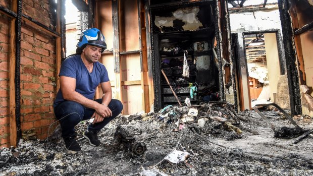 Ash Ibraheim and his family escaped with their lives after their house was razed by fire, believed to have been caused by a recharging hoverboard.