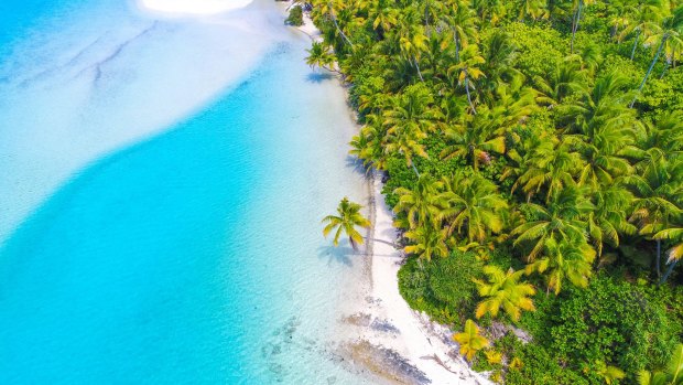 Aitutaki Lagoon in the Cook Islands was once a vital air link in the Coral Route across the Pacific.
