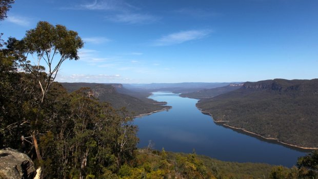 Lake Burragorang, behind Warragamba Dam, Sydney's main reservoir.