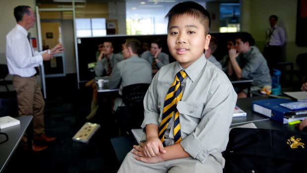 Jonah Soewandito, 11,  scored more than 90 in both chemistry and maths.