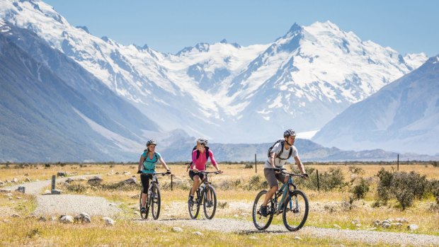 The Alps2Ocean cycle trail known as the A2O - is just over 300 kilometres long. 