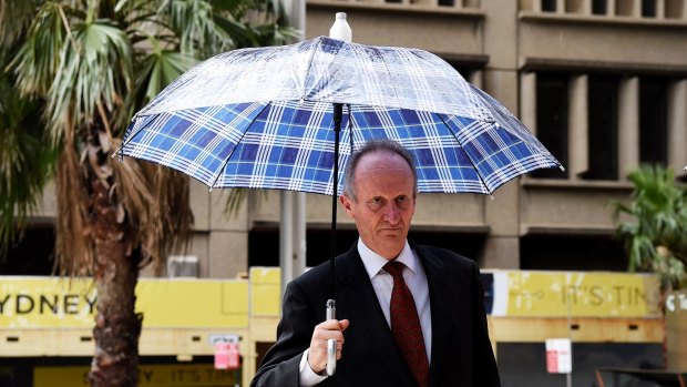 Mark Tedeschi, QC, outside the NSW Supreme Court on March 14.