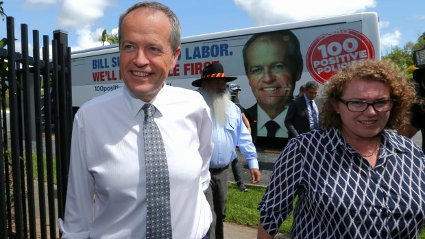 Opposition Leader Bill Shorten in Cairns on Monday. 