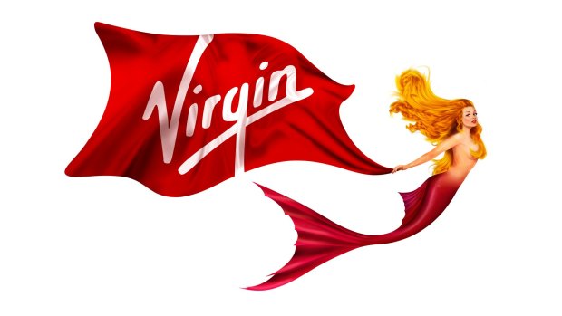 The mermaid that will be emblazoned on Virgin Voyages cruise ships.