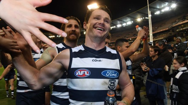 The Cats, led by Patrick Dangerfield, found their mojo to storm into a preliminary final against the Crows. 