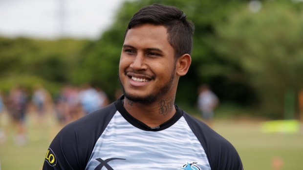 Feeling welcome: Cronulla Sharks recruit Ben Barba.