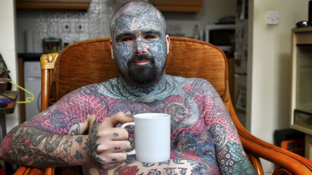 A tattooed participant in <i>2000 Tattoos But Don't Judge Me.</i>