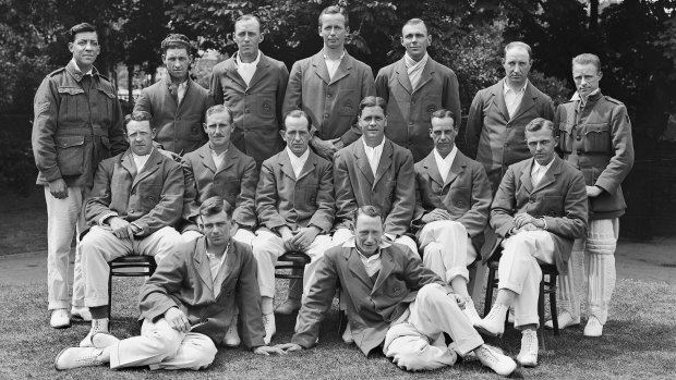 The AIF Forces cricket team in 1919 included future Test players Bert Oldfield, Jack Gregory, Herbie Collins, Nip Pellew and Johnny Taylor.